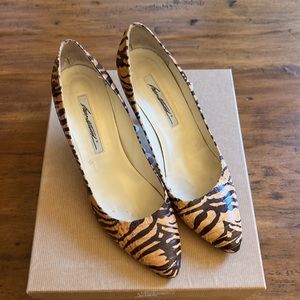 Brian Atwood Zebra Print Heeled Pump Size 10 US – 40 EU